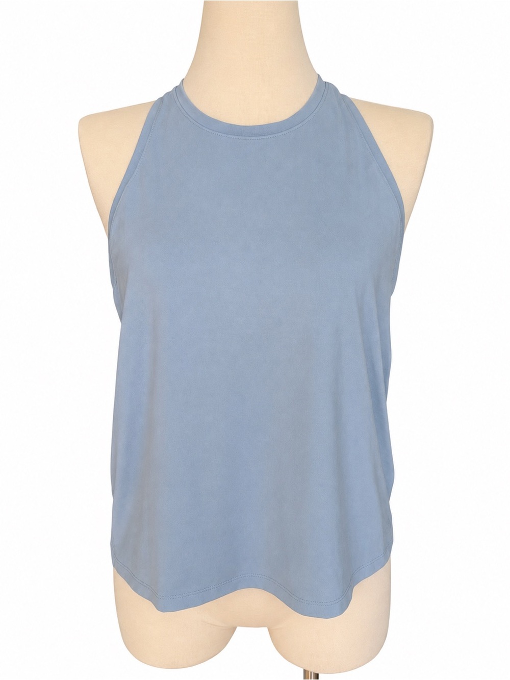 North Face Dune Sky Standard Tank Blue Racerback Workout Top Size Large
